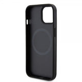 Ferrari iPhone 15 Plus Skal Carbon PU Leather MagSafe Svart