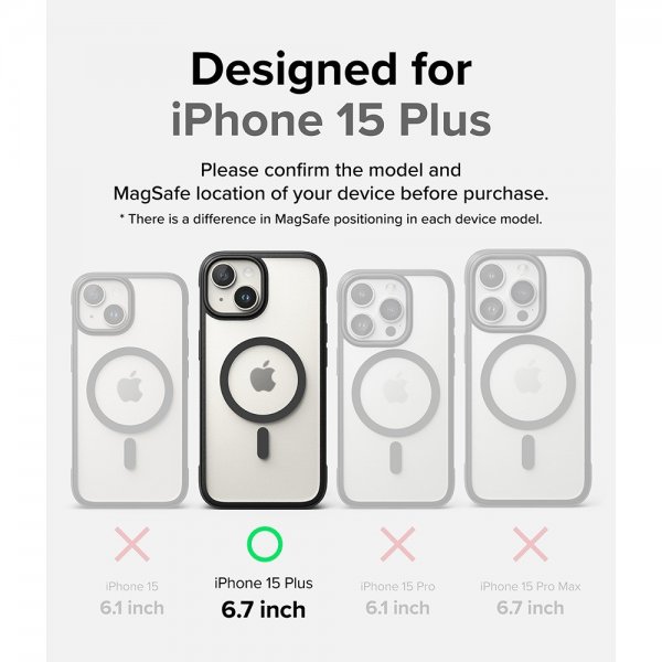 Ringke iPhone 15 Plus Skal Fusion Bold Magnetic Matte Black