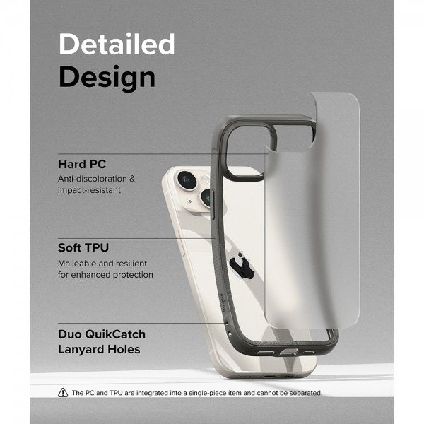 Ringke iPhone 15 Plus Skal Fusion Bold Matte Gray