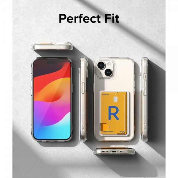 Ringke iPhone 15 Plus Skal Fusion Card Clear