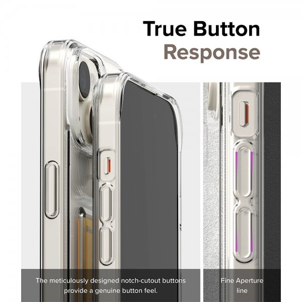 Ringke iPhone 15 Plus Skal Fusion Card Clear