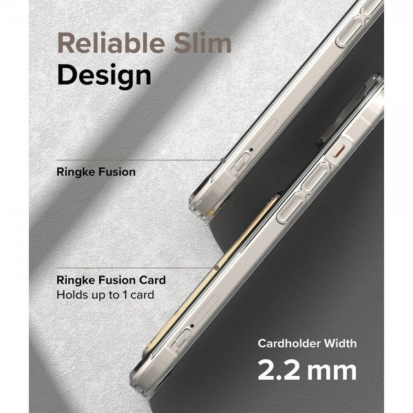 Ringke iPhone 15 Plus Skal Fusion Card Clear