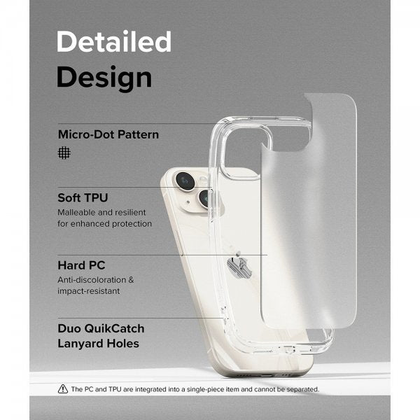 Ringke iPhone 15 Plus Skal Fusion Matte Clear