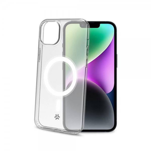 Celly iPhone 15 Plus Skal GELSKINMAG MagSafe Transparent