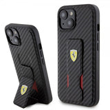 Ferrari iPhone 15 Plus Skal Grip Stand Function Svart