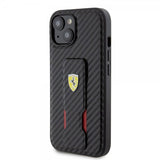 Ferrari iPhone 15 Plus Skal Grip Stand Function Svart