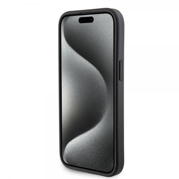 Guess iPhone 15 Plus Skal Grip Stand Function Svart