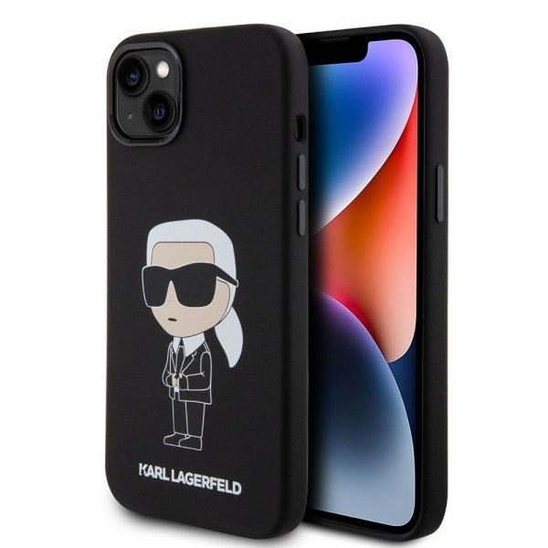 Karl Lagerfeld iPhone 15 Plus Skal Ikonik NFT Svart