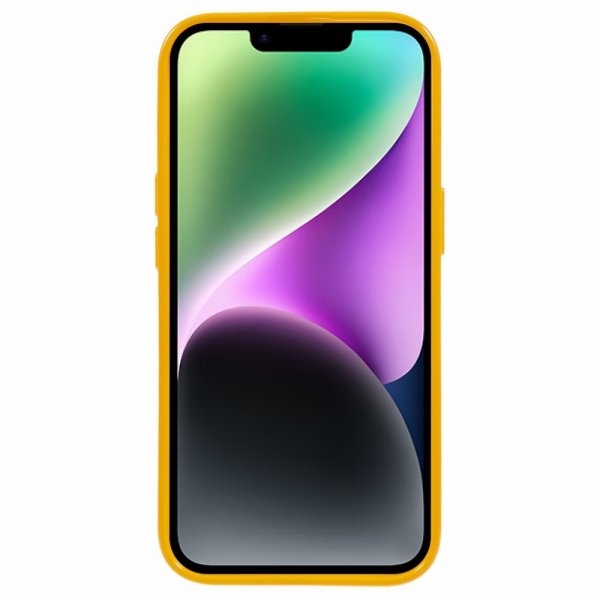 Mercury iPhone 15 Plus Skal Jelly Glitter Gul
