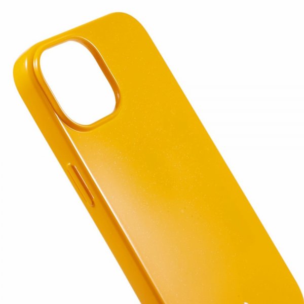 Mercury iPhone 15 Plus Skal Jelly Glitter Gul