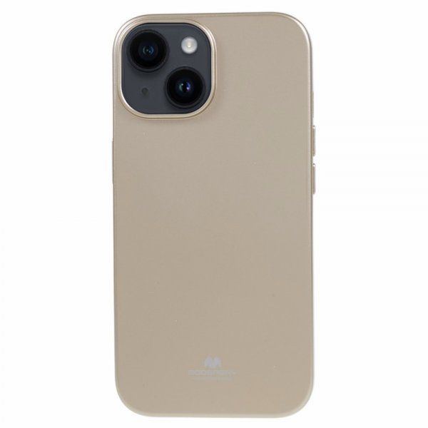 Mercury iPhone 15 Plus Skal Jelly Glitter Guld