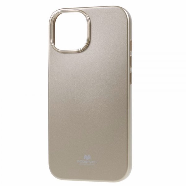 Mercury iPhone 15 Plus Skal Jelly Glitter Guld