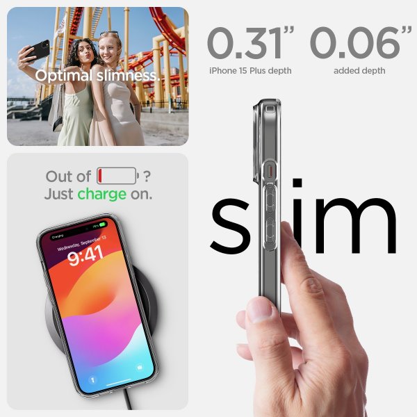 Spigen iPhone 15 Plus Skal Liquid Crystal Crystal Clear