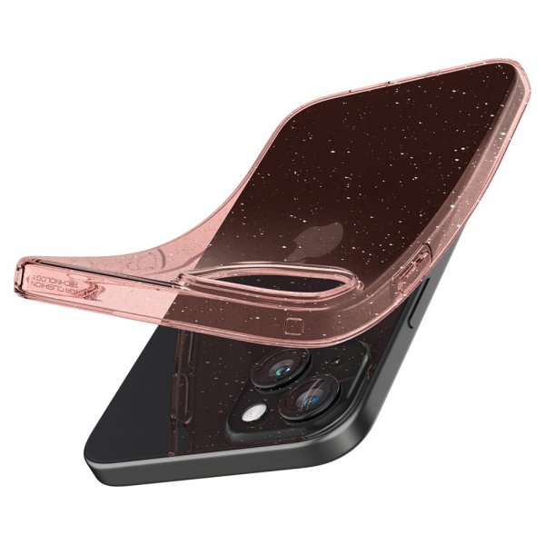 Spigen iPhone 15 Plus Skal Liquid Crystal Glitter Rose Quartz