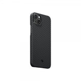 Pitaka iPhone 15 Plus Skal MagEZ Case 4 Black/Grey Twill