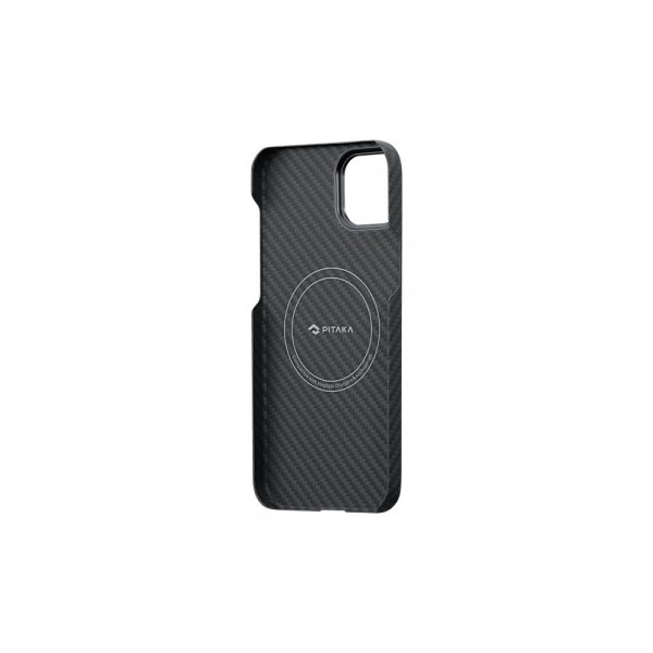 Pitaka iPhone 15 Plus Skal MagEZ Case 4 Black/Grey Twill