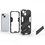 iPhone 15 Plus Skal med Stativ Grön