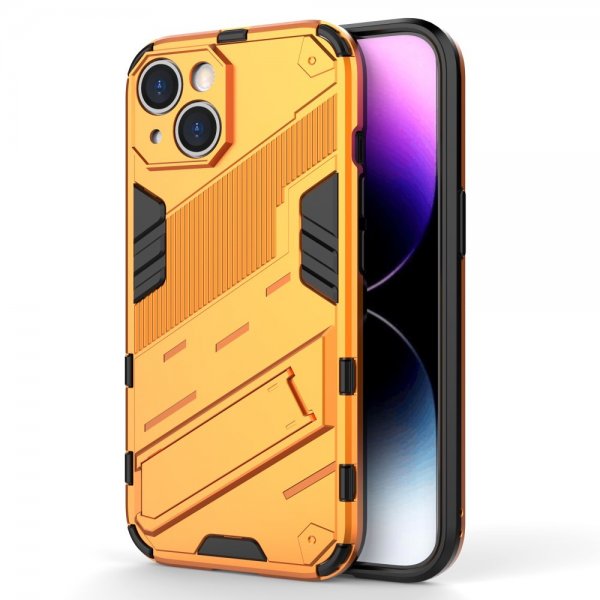 iPhone 15 Plus Skal med Stativ Orange