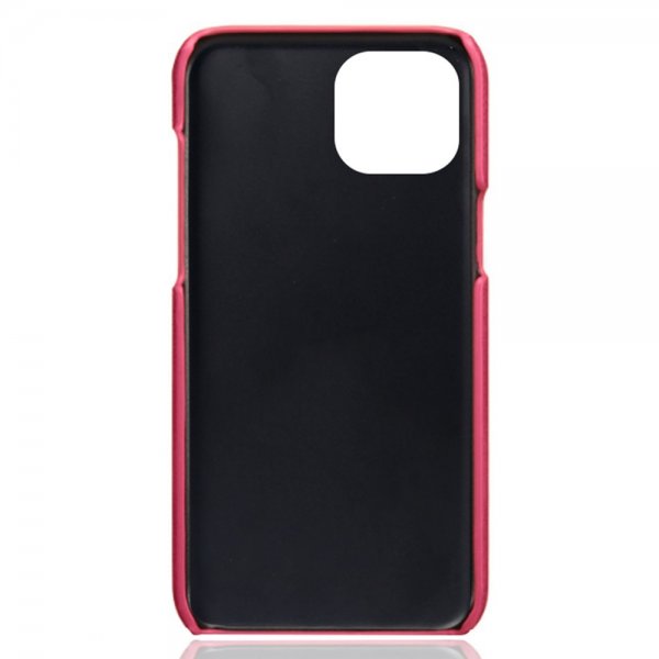 iPhone 15 Plus Skal med två Kortfack Magenta