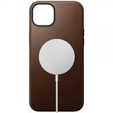 Nomad iPhone 15 Plus Skal Modern Leather Case Brun