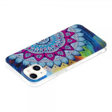 iPhone 15 Plus Skal Motiv Blå Mandala
