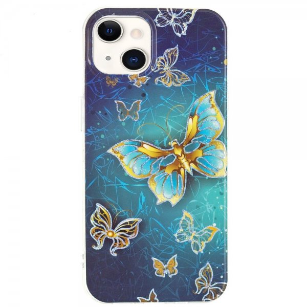 iPhone 15 Plus Skal Motiv Glitterfjärilar