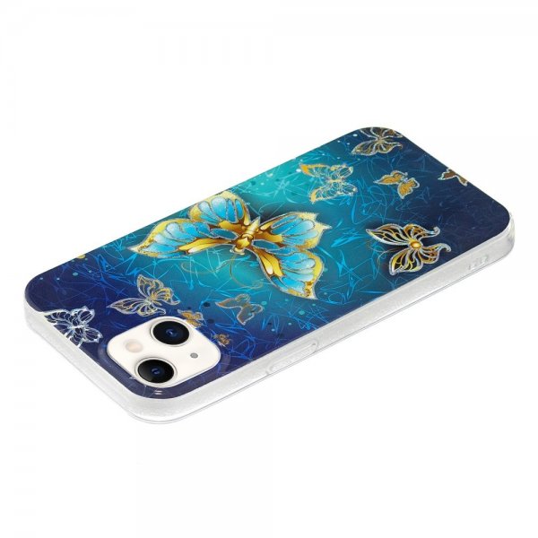 iPhone 15 Plus Skal Motiv Glitterfjärilar