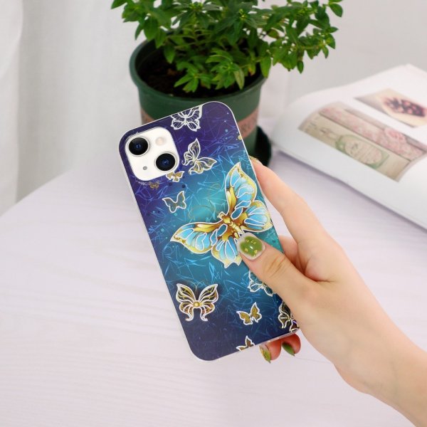 iPhone 15 Plus Skal Motiv Glitterfjärilar