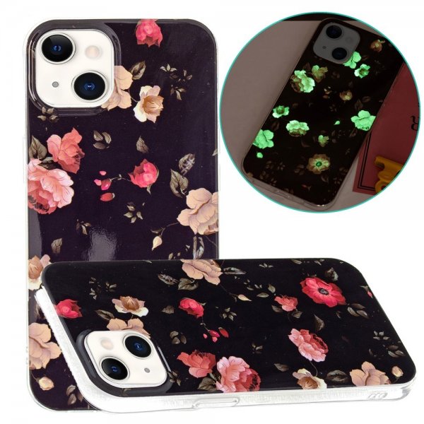 iPhone 15 Plus Skal Motiv Rosor Svart