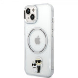 Karl Lagerfeld iPhone 15 Plus Skal NFT Karl & Choupette Transparent