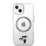 Karl Lagerfeld iPhone 15 Plus Skal NFT Karl & Choupette Transparent