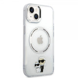 Karl Lagerfeld iPhone 15 Plus Skal NFT Karl & Choupette Transparent