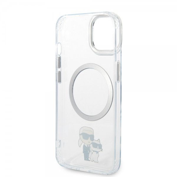 Karl Lagerfeld iPhone 15 Plus Skal NFT Karl & Choupette Transparent
