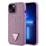 Guess iPhone 15 Plus Skal Rhinestone Lila