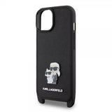 Karl Lagerfeld iPhone 15 Plus Skal Saffiano Karl & Choupette Crossbody Svart
