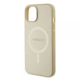 Guess iPhone 15 Plus Skal Saffiano MagSafe Beige