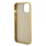 Guess iPhone 15 Plus Skal Saffiano MagSafe Beige