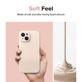 Ringke iPhone 15 Plus Skal Silicone Magnetic Pink Sand