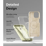 Ringke iPhone 15 Plus Skal Silicone Magnetic Sunny Lime