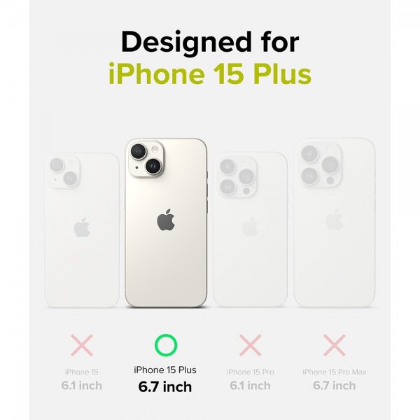 Ringke iPhone 15 Plus Skal Silicone Magnetic Sunny Lime