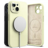 Ringke iPhone 15 Plus Skal Silicone Magnetic Sunny Lime