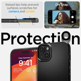 Spigen iPhone 15 Plus Skal Thin Fit Svart