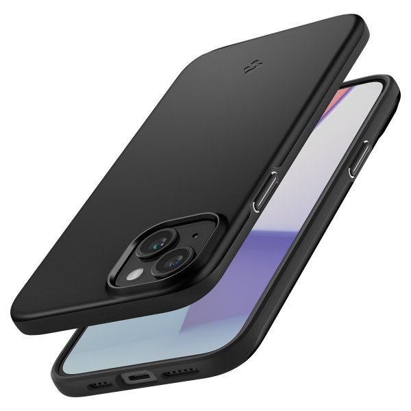 Spigen iPhone 15 Plus Skal Thin Fit Svart