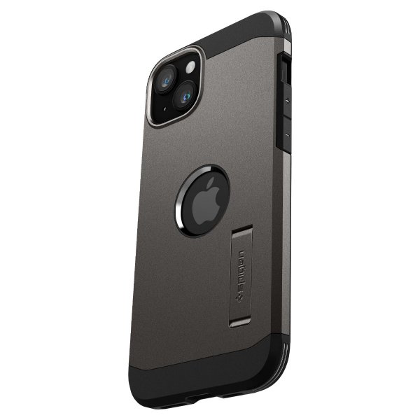 Spigen iPhone 15 Plus Skal Tough Armor MagFit Gunmetal