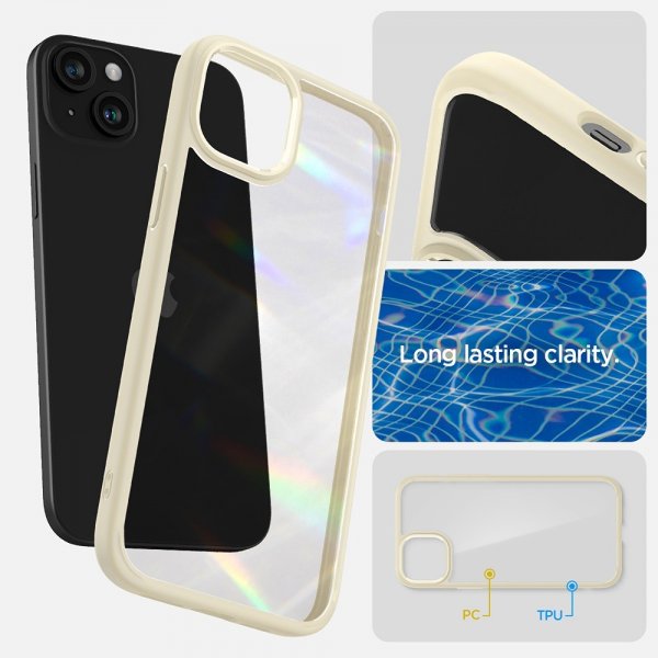 Spigen iPhone 15 Plus Skal Ultra Hybrid Mute Beige