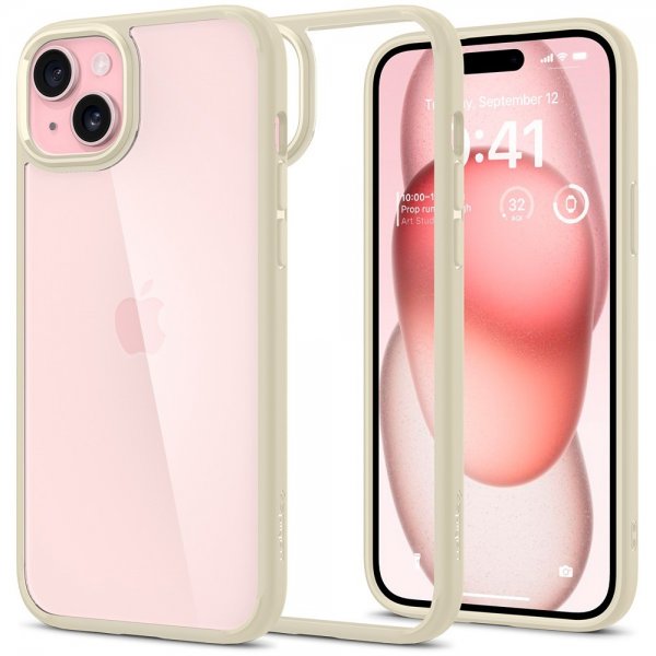 Spigen iPhone 15 Plus Skal Ultra Hybrid Mute Beige
