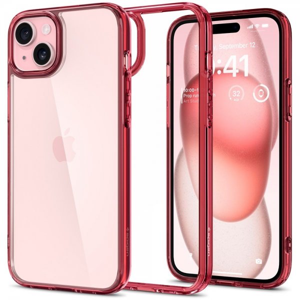Spigen iPhone 15 Plus Skal Ultra Hybrid Red Crystal