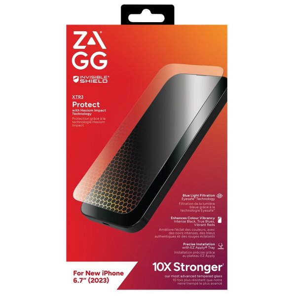 ZAGG InvisibleShield iPhone 15 Plus Skärmskydd Glass XTR3