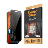 PanzerGlass iPhone 15 Plus Skärmskydd Ultra-Wide Fit Privacy EasyAligner