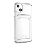 iPhone 15 Plus Skal Korthållare Stöttåligt Transparent